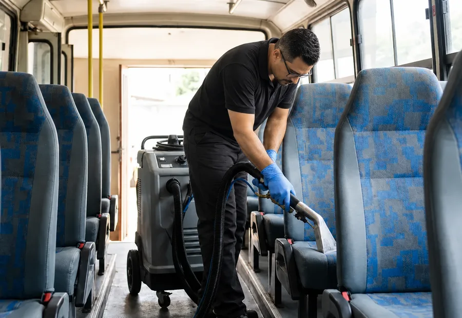 Higienização de ônibus em Lagoa Santa | Bancos: Higienização de bancos de ônibus em Lagoa Santa, por unidade ou frota